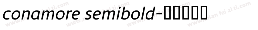 conamore semibold字体转换